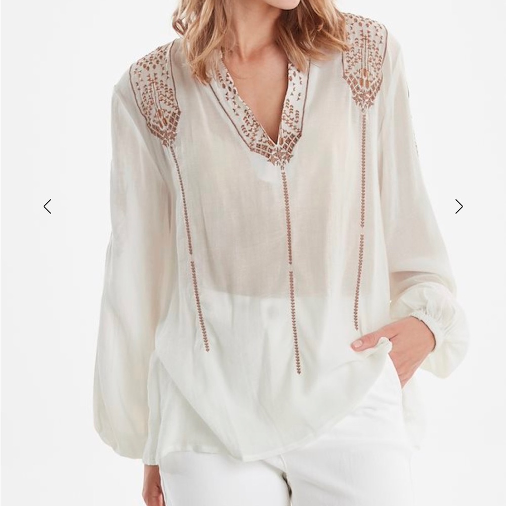 B. young boho cotton blouse